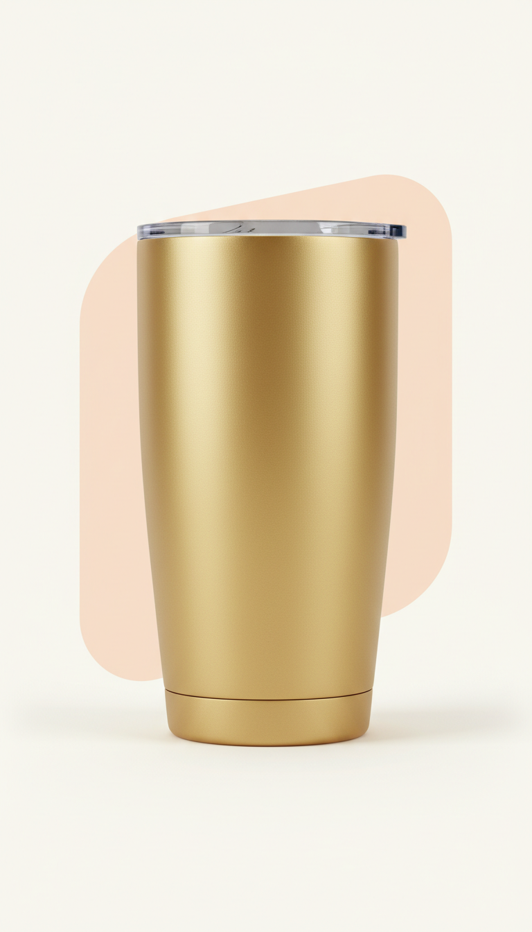 Sunbeam gold affirmation tumbler