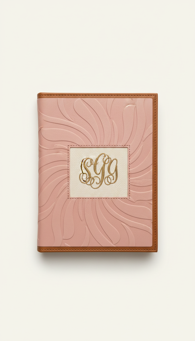 Rosy pink personalized journal
